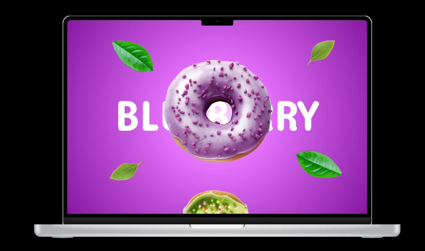 Visual design attempt - Blueberry 3D Graphic